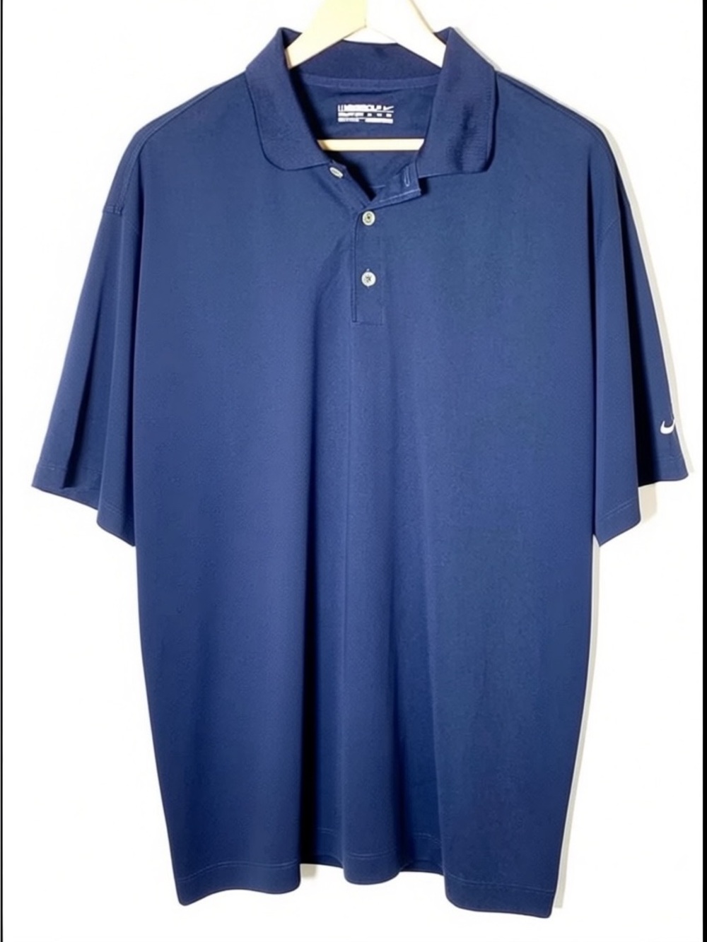 Nike navy blue polo style dry fit golf shirt size XL B180
